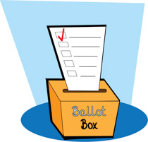 Ballot Box With Ballot